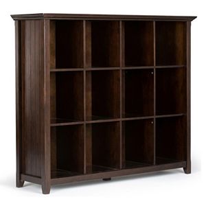Simpli Home Acadian 12-Cube Storage Bookshelf