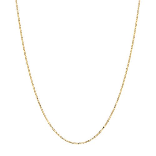 Everlasting Gold 14k Gold Wheat Chain Necklace - 18 in.