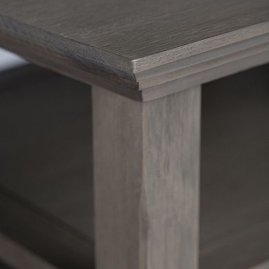 Simpli Home Acadian Distressed End Table