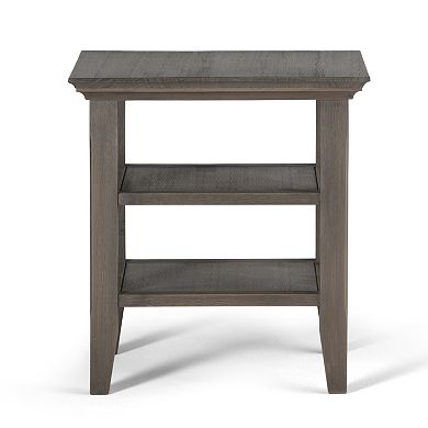 Simpli Home Acadian Distressed End Table