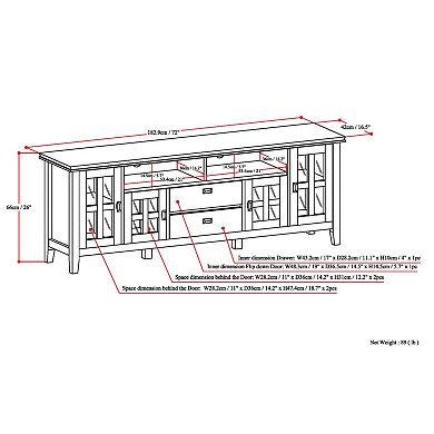 Simpli Home Artisan TV Stand