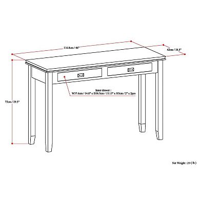 Simpli Home Artisan Console Table