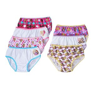 Girls 4-8 Barbie 7-pk. Bikini Panties