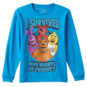Boys 8-20 Five Nights At Freddy's Survived Tee