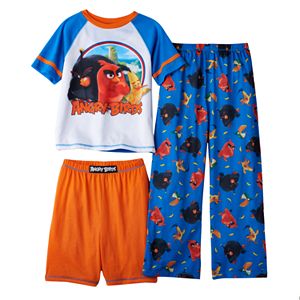 Boys 4-10 Angry Birds 3-Piece Pajama Set