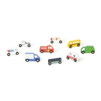 Melissa & Doug Wooden Town Vehicles Set