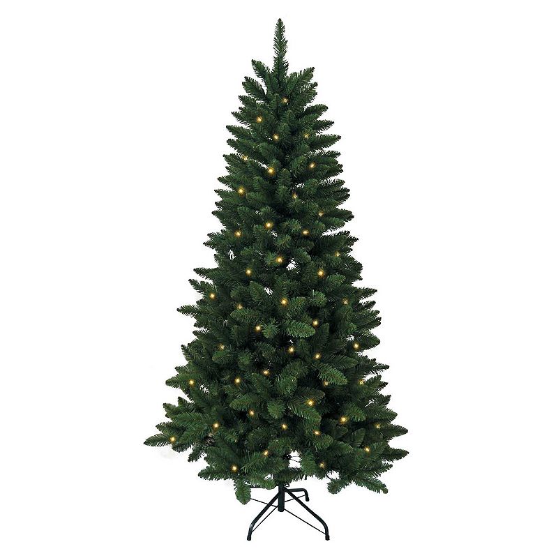 Kurt Adler 6-ft. Pre-Lit Green Pine Christmas Tree