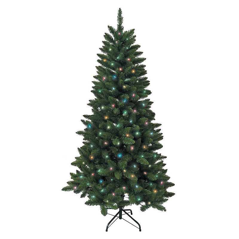 Kurt Adler 6-ft. Pre-Lit Green Pine Christmas Tree