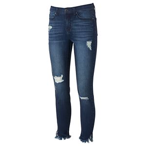 Juniors' Mudd® FLX Stretch Cutoff Ankle Skinny Jeans