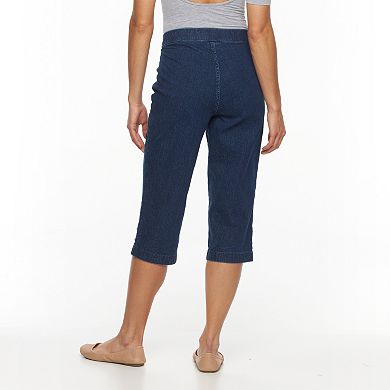 Women's Croft & Barrow® Embellished Capri Jeans
