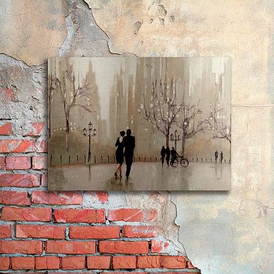 Trademark Fine Art An Evening Out Neutral Metal Wall Art