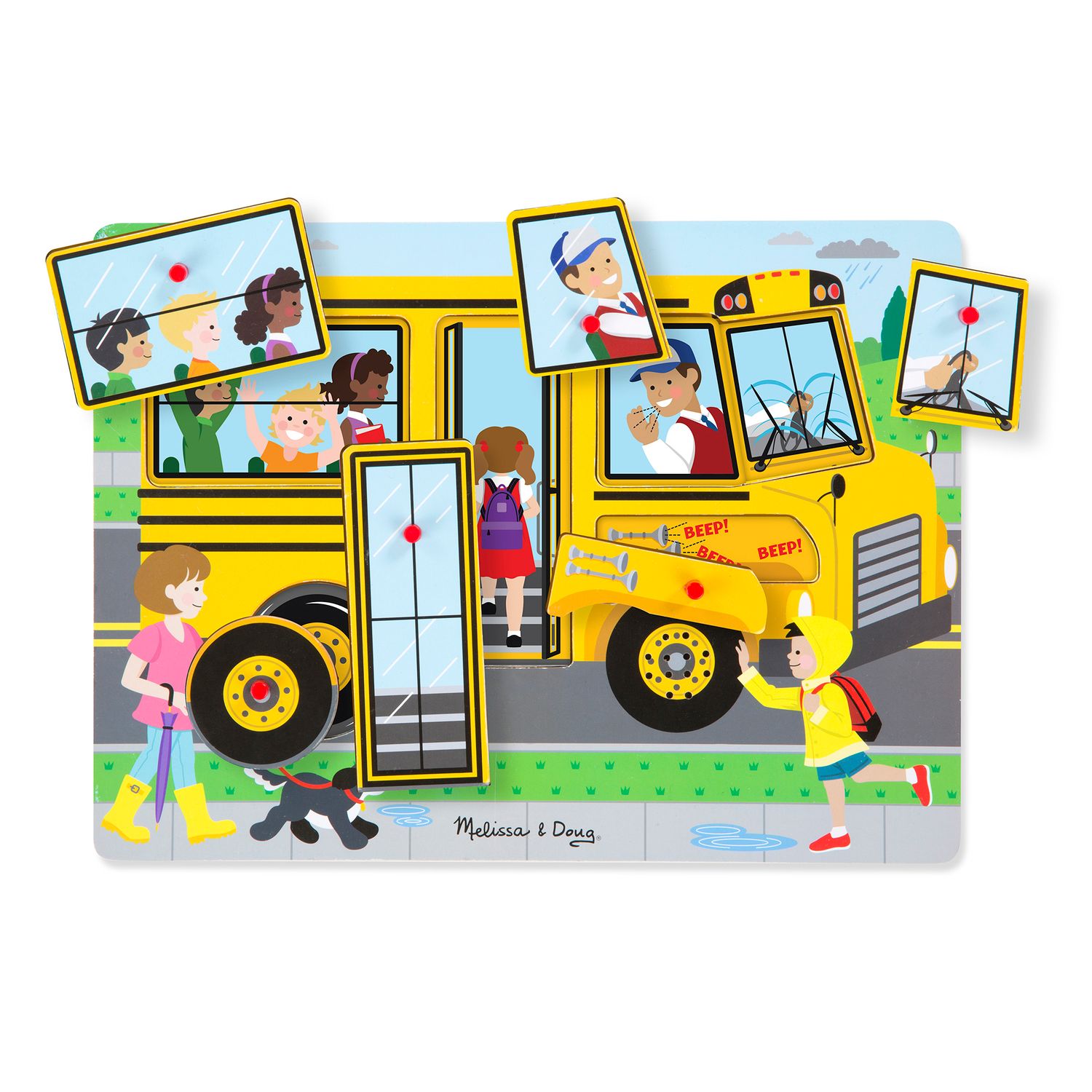 melissa and doug wheels on the bus sound puzzle