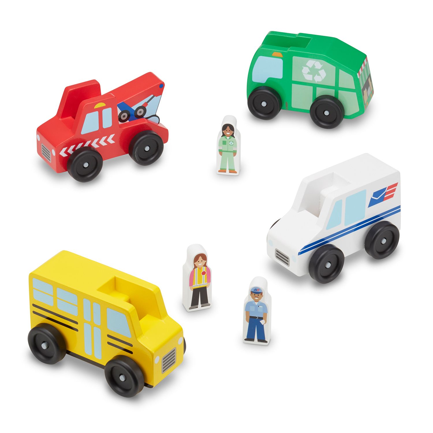 melissa and doug off to work bus set