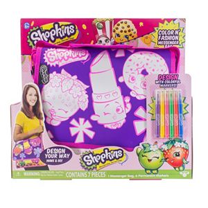 Shopkins Color N' Fashion Activity Messenger Bag Design Kit