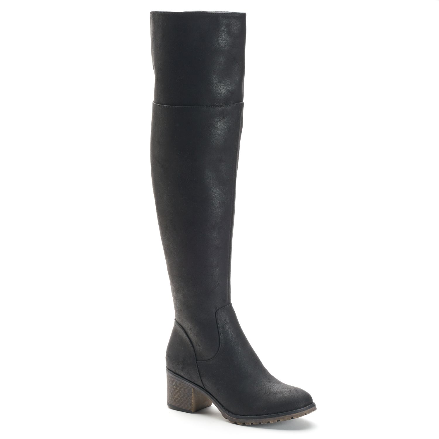 kohls thigh high boots