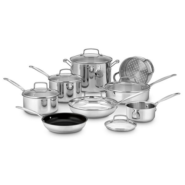 Cuisinart Chef's Classic Stainless Steel 14-pc. Cookware Set