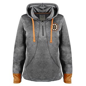 Women's Old Time Hockey Boston Bruins Annabelle Quarter-Zip Hoodie
