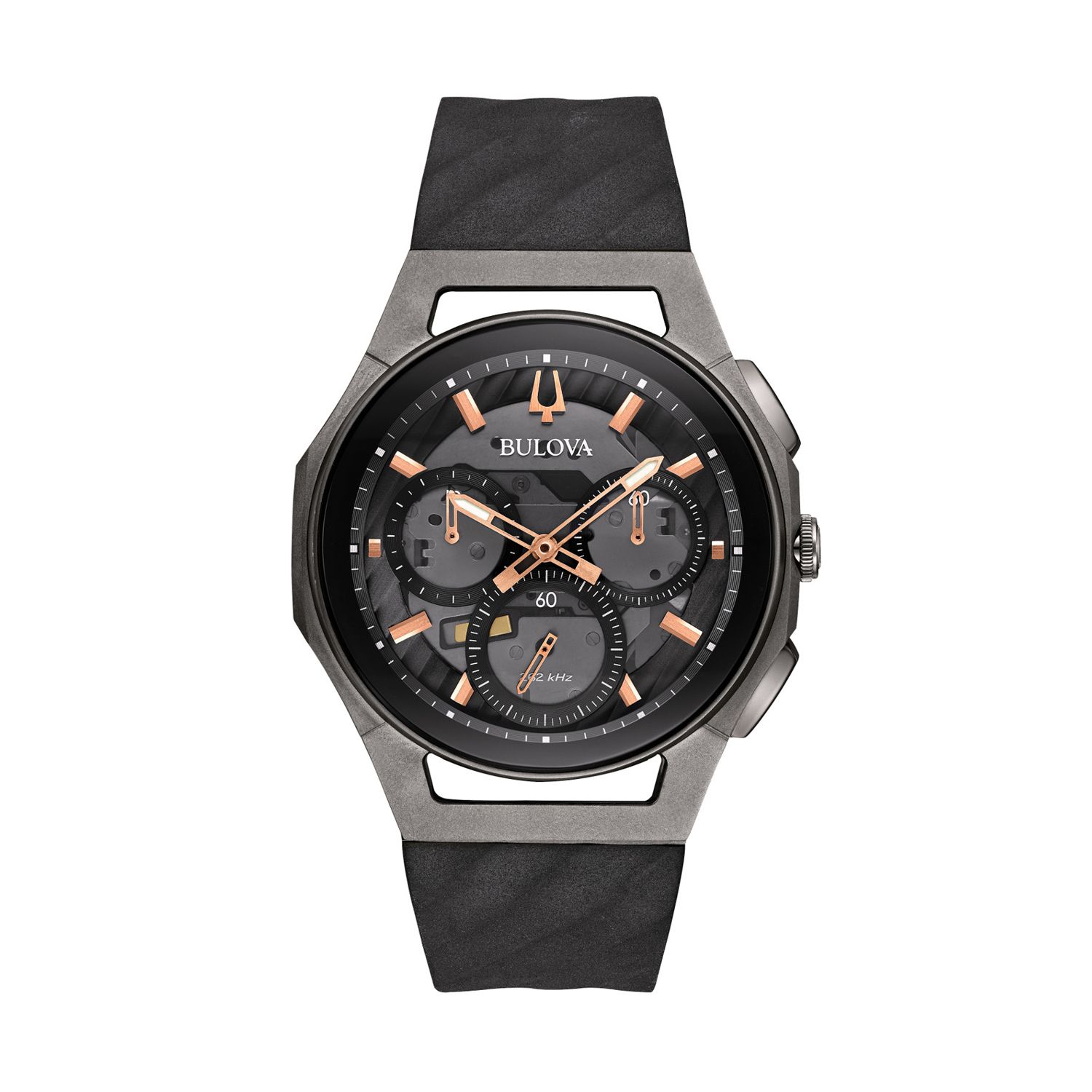 bulova men's curv chronograph watch 96a205