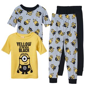 Boys 4-10 Despicable Me Minions 4-Piece Pajama Set