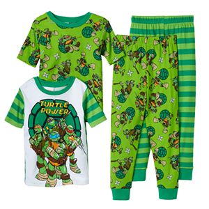Boys 4-10 Teenage Mutant Ninja Turtles 4-Piece Pajama Set