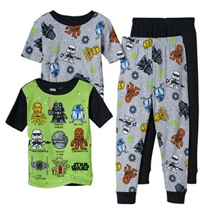 Boys 6-12 Star Wars 4-Piece Pajamas Set