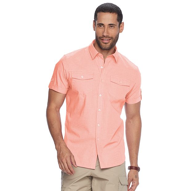 Big & Tall Apt. 9® Stretch Poplin Button-Down Shirt, Men's, Size