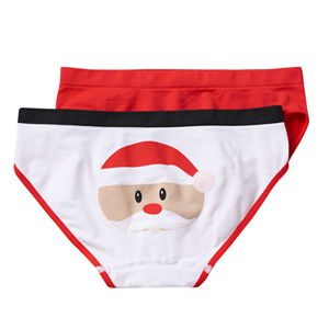 Girls 6-16 Maidenform 2-pk. Holiday Hipster Panties