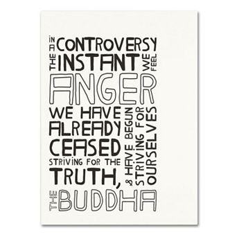 Trademark Fine Art "Anger in Controversy II" Canvas Wall Art