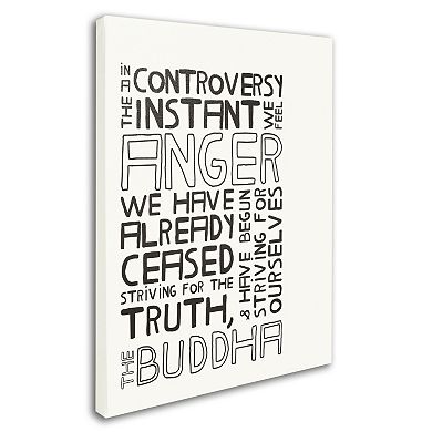 Trademark Fine Art "Anger in Controversy II" Canvas Wall Art