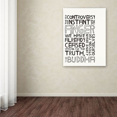 Trademark Fine Art "Anger in Controversy II" Canvas Wall Art
