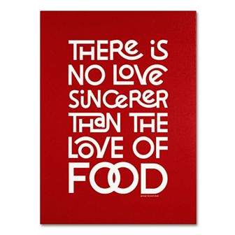 Trademark Fine Art "Sincere Love of Food II" Canvas Wall Art
