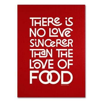 Trademark Fine Art "Sincere Love of Food II" Canvas Wall Art