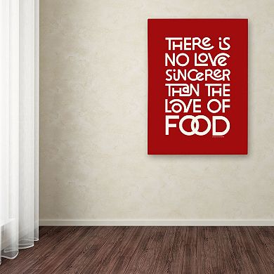 Trademark Fine Art "Sincere Love of Food II" Canvas Wall Art