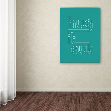 Trademark Fine Art "Hug It Out IV" Canvas Wall Art