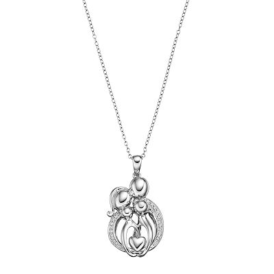 【Sentiments】NO.258 NECKLACE Sentimental Expressions Silver Close To My Heart 18in