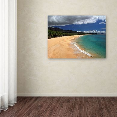 Trademark Fine Art "Makena Maui" Canvas Wall Art