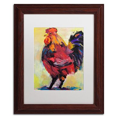 Trademark Fine Art "In Command" Wood Finish Framed Wall Art