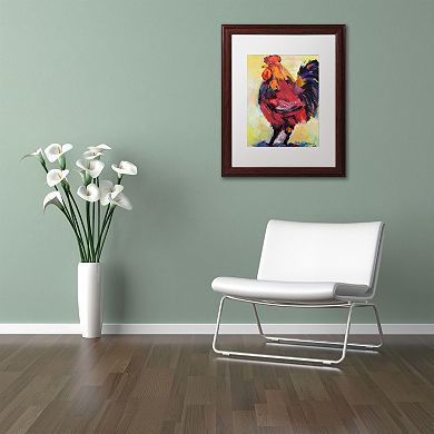 Trademark Fine Art "In Command" Wood Finish Framed Wall Art