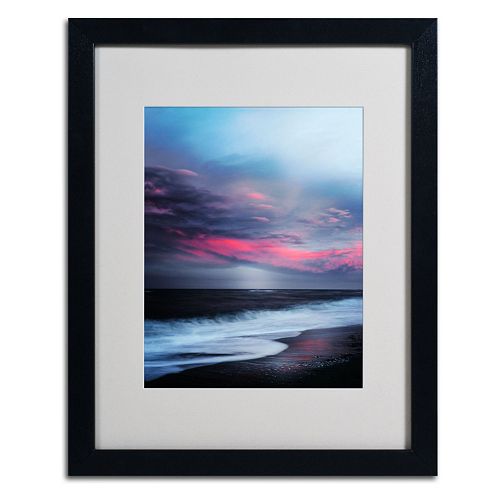 Trademark Fine Art Salt Water Sound Black Framed Wall Art