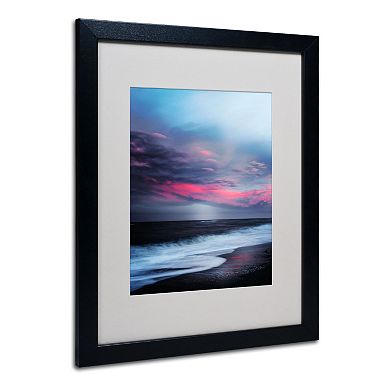 Trademark Fine Art "Salt Water Sound" Black Framed Wall Art