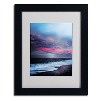 Trademark Fine Art "Salt Water Sound" Black Framed Wall Art