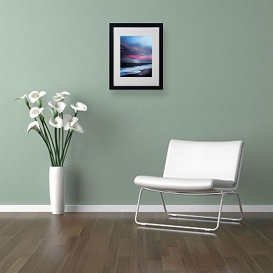 Trademark Fine Art "Salt Water Sound" Black Framed Wall Art