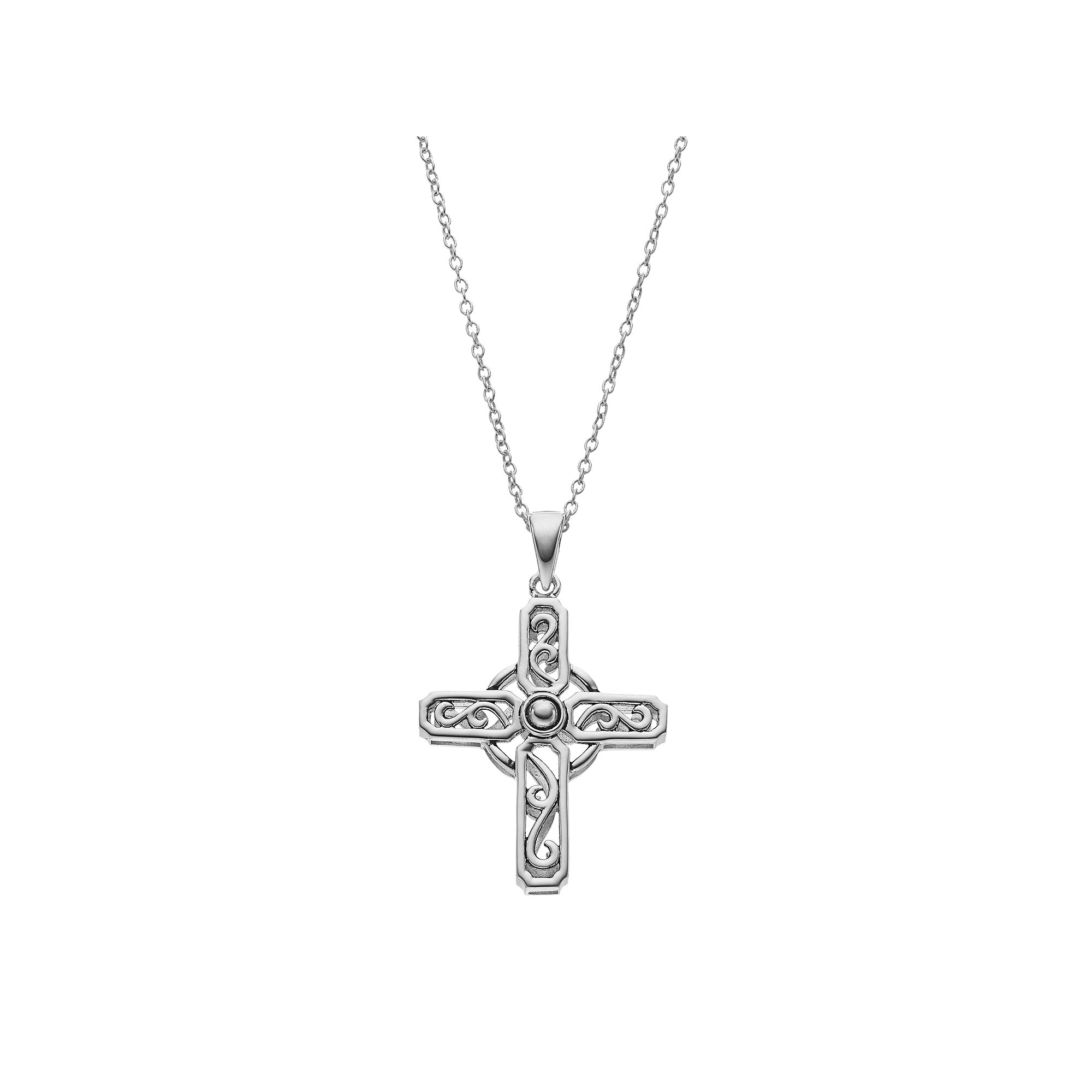 Sentimental Expressions Sterling Silver Prayer Cross Necklace, Womens, Si