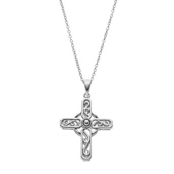Sentimental Expressions Sterling Silver Prayer Cross Necklace