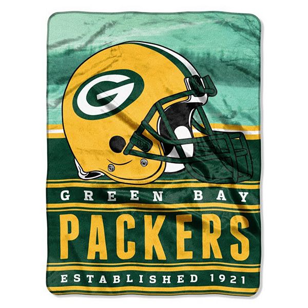 Green Bay Packers Stacked Silk-Touch Throw by Northwest