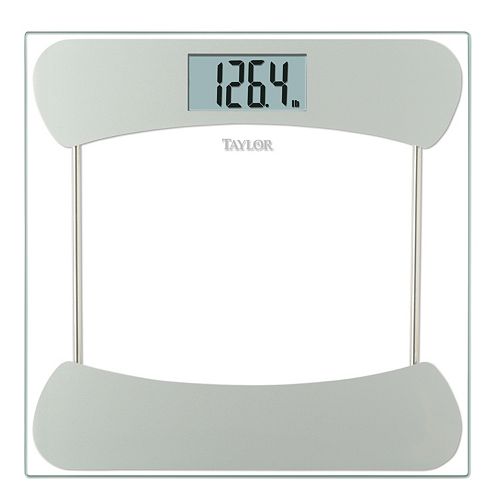 Taylor SilverTone Accented Glass Digital Scale