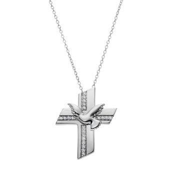 Sentimental Expressions Sterling Silver Cubic Zirconia Confirmation Blessing Necklace