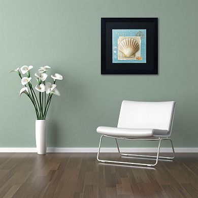 Trademark Fine Art Points East Seashell Framed Wall Art