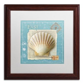 Trademark Fine Art "Points East" Wood Finish Framed Wall Art