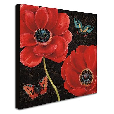 Trademark Fine Art "Petals and Wings II" Canvas Wall Art